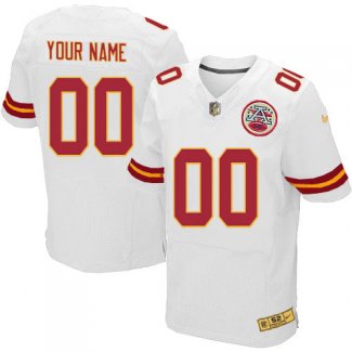 Camiseta Kansas City Chiefs Blanco Nike Gold Elite NFL Hombre