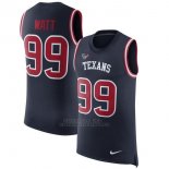 Camisetas Sin Mangas NFL Limited Hombre Houston Texans 99 Watt Azul