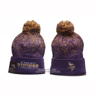 Gorro Beanie Minnesota Vikings New Era Violeta Amarillo2