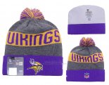 Gorro NFL Minnesota Vikings Gris Violeta