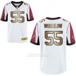 Camiseta Atlanta Falcons Worrilow Blanco Nike Gold Elite NFL Hombre Camiseta Atlanta Falcons Worrilow Blanco Nike Gold Elite NFL Hombre