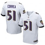 Camiseta Baltimore Ravens Correa Blanco Nike Elite NFL Hombre