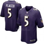 Camiseta Baltimore Ravens Flacco Violeta Nike Game NFL Hombre