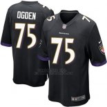 Camiseta Baltimore Ravens Ogden Negro Nike Game NFL Hombre