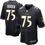 Camiseta Baltimore Ravens Ogden Negro Nike Game NFL Hombre Camiseta Baltimore Ravens Ogden Negro Nike Game NFL Hombre