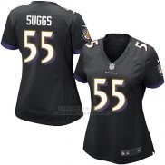 Camiseta Baltimore Ravens Suggs Negro Nike Game NFL Mujer