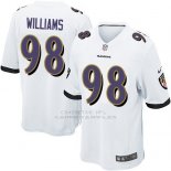 Camiseta Baltimore Ravens Williams Blanco Nike Game NFL Hombre Camiseta Baltimore Ravens Williams Blanco Nike Game NFL Hombre