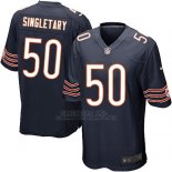 Camiseta Chicago Bears Singletary Blanco Negro Nike Game NFL Hombre