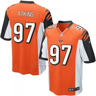 Camiseta Cincinnati Bengals Atkins Naranja Nike Game NFL Hombre