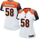 Camiseta Cincinnati Bengals Maualuga Blanco Nike Game NFL Mujer