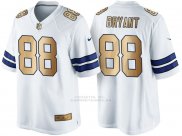 Camiseta Dallas Cowboys Bryant Blanco Nike Gold Game NFL Hombre