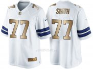 Camiseta Dallas Cowboys Smith Blanco Nike Gold Game NFL Hombre