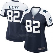 Camiseta Dallas Cowboys Witten Negro Blanco Nike Game NFL Mujer