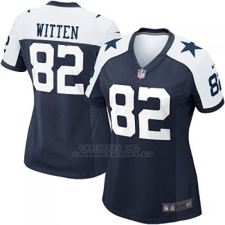 Camiseta Dallas Cowboys Witten Negro Blanco Nike Game NFL Mujer