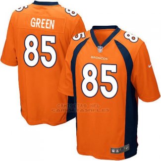 Camiseta Denver Broncos Green Naranja Nike Game NFL Hombre