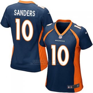 Camiseta Denver Broncos Sanders Azul Oscuro Nike Game NFL Mujer