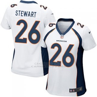 Camiseta Denver Broncos Stewart Blanco Nike Game NFL Mujer