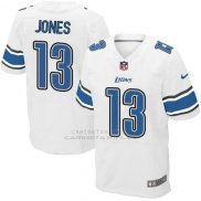 Camiseta Detroit Lions Jones Blanco Nike Elite NFL Hombre