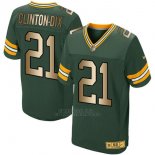 Camiseta Green Bay Packers Clinton-Dix Verde Nike Gold Elite NFL Hombre