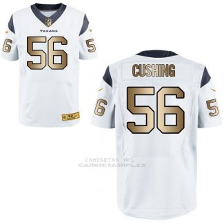 Camiseta Houston Texans Cushing Blanco Nike Gold Elite NFL Hombre