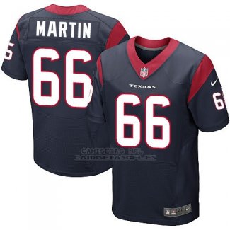 Camiseta Houston Texans Martin Profundo Azul Nike Elite NFL Hombre