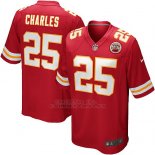 Camiseta Kansas City Chiefs Charles Rojo Nike Game NFL Hombre