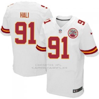 Camiseta Kansas City Chiefs Hali Blanco Nike Elite NFL Hombre