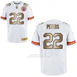 Camiseta Kansas City Chiefs Peters Blanco Nike Gold Elite NFL Hombre