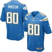 Camiseta Los Angeles Chargers Winslow Azul Nike Game NFL Hombre