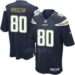 Camiseta Los Angeles Chargers Winslow Negro Nike Game NFL Nino