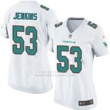 Camiseta Miami Dolphins Jenkins Blanco Nike Game NFL Mujer