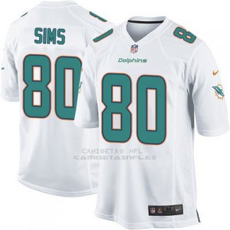 Camiseta Miami Dolphins Sims Blanco Nike Game NFL Hombre
