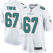 Camiseta Miami Dolphins Tunsil Blanco Nike Game NFL Nino