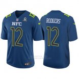 Camiseta NFC Rodgers Azul 2017 Pro Bowl NFL Hombre