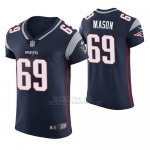 Camiseta NFL Elite Hombre New England Patriots Shaq Mason Azul Vapor Untouchable