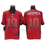 Camiseta NFL Elite Hombre San Francisco 49ers 10 Jimmy Garoppolo Drift Fashion Rojo