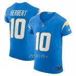 Camiseta NFL Elite Los Angeles Chargers Justin Herbert Vapor F.U.S.E. Azul