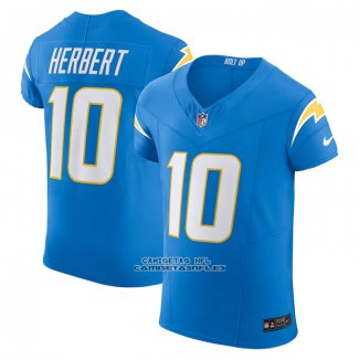 Camiseta NFL Elite Los Angeles Chargers Justin Herbert Vapor F.U.S.E. Azul