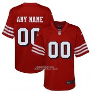 Camiseta NFL Elite Nino San Francisco 49ers Alterno Personalizada Rojo
