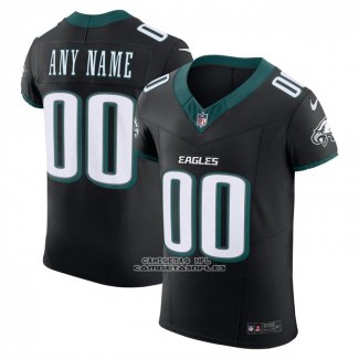 Camiseta NFL Elite Philadelphia Eagles Alterno Vapor F.U.S.E. Personalizada Negro1