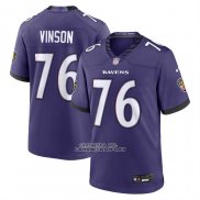 Camiseta NFL Game Baltimore Ravens Carson Vinson Violeta1