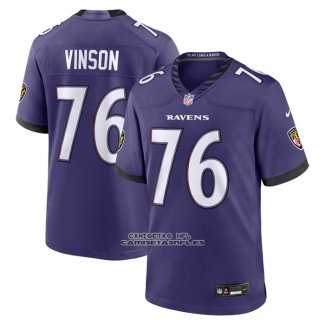 Camiseta NFL Game Baltimore Ravens Carson Vinson Violeta1