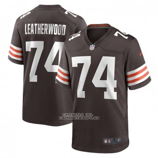 Camiseta NFL Game Cleveland Browns Alex Leatherwood Marron
