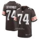 Camiseta NFL Game Cleveland Browns Alex Leatherwood Marron