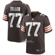 Camiseta NFL Game Cleveland Browns Wyatt Teller Marron