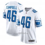 Camiseta NFL Game Detroit Lions Jack Campbell Segunda Blanco