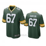 Camiseta NFL Game Green Bay Packers 67 Jake Hanson Verde