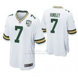 Camiseta NFL Game Hombre Green Bay Packers Brett Hundley Blanco 100th Anniversary