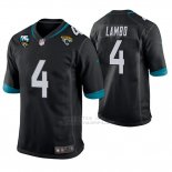 Camiseta NFL Game Hombre Jacksonville Jaguars Josh Lambo 25th Aniversario Typename Negro