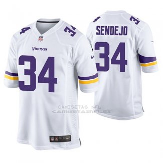 Camiseta NFL Game Hombre Minnesota Vikings Andrew Sendejo Blanco